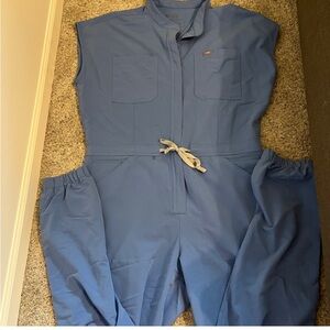 Figs Technical Collection Blue Rafaela jumpsuit scrubs